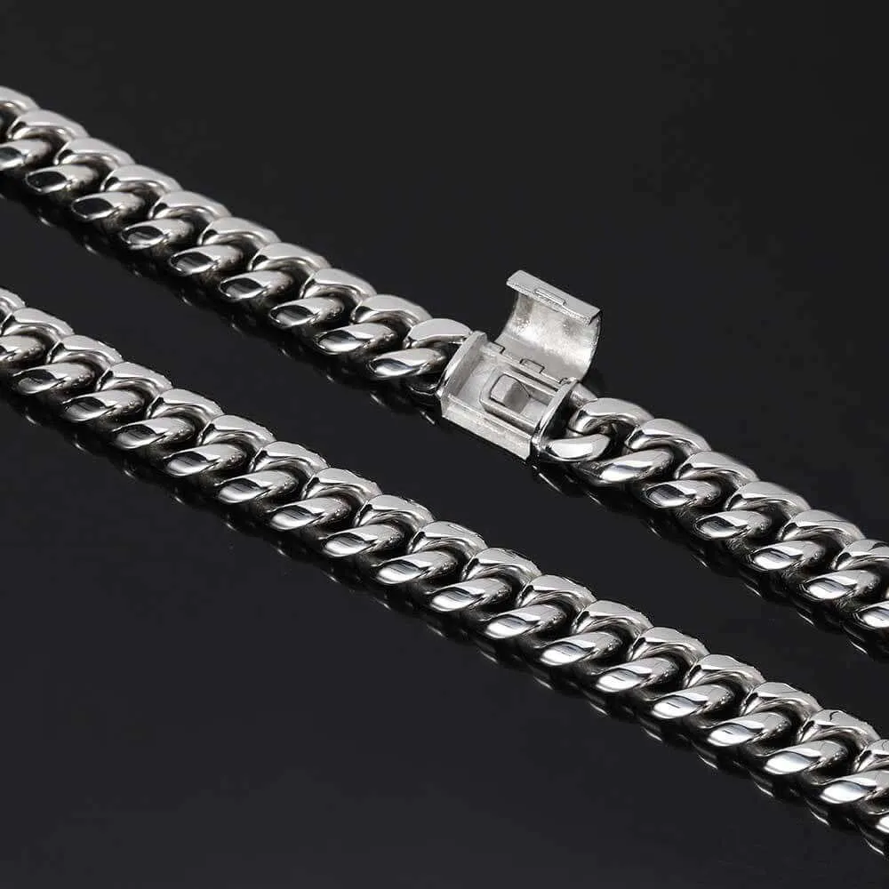 10/12/14mm Cuban Chain (Flip Buckle)