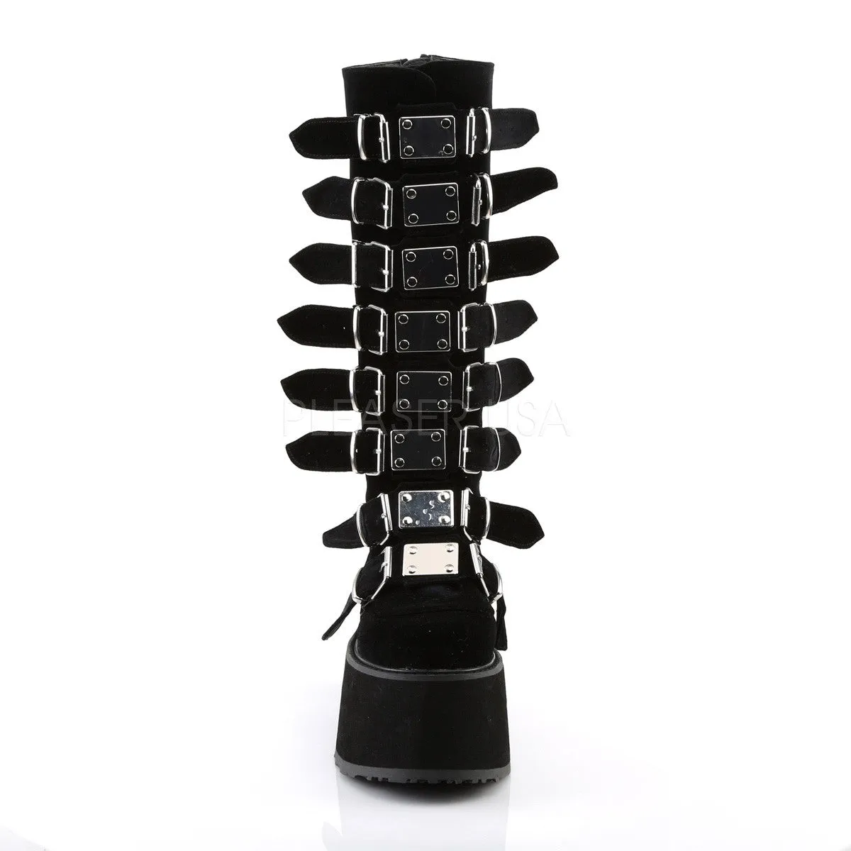 3 Inch Platform DAMNED-318 Black Velvet