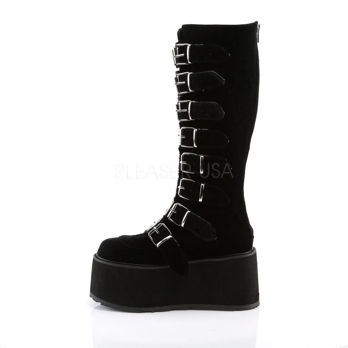 3 Inch Platform DAMNED-318 Black Velvet