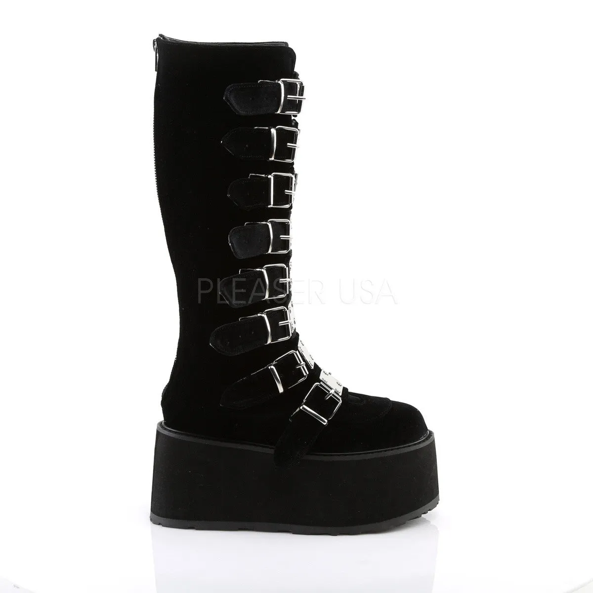 3 Inch Platform DAMNED-318 Black Velvet