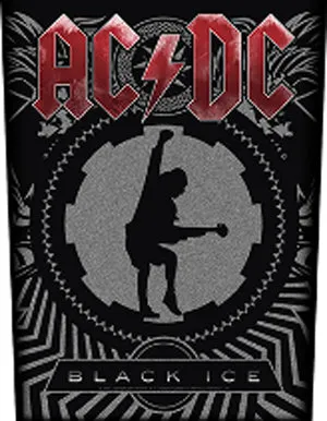 ACDC Black Ice Back Patch