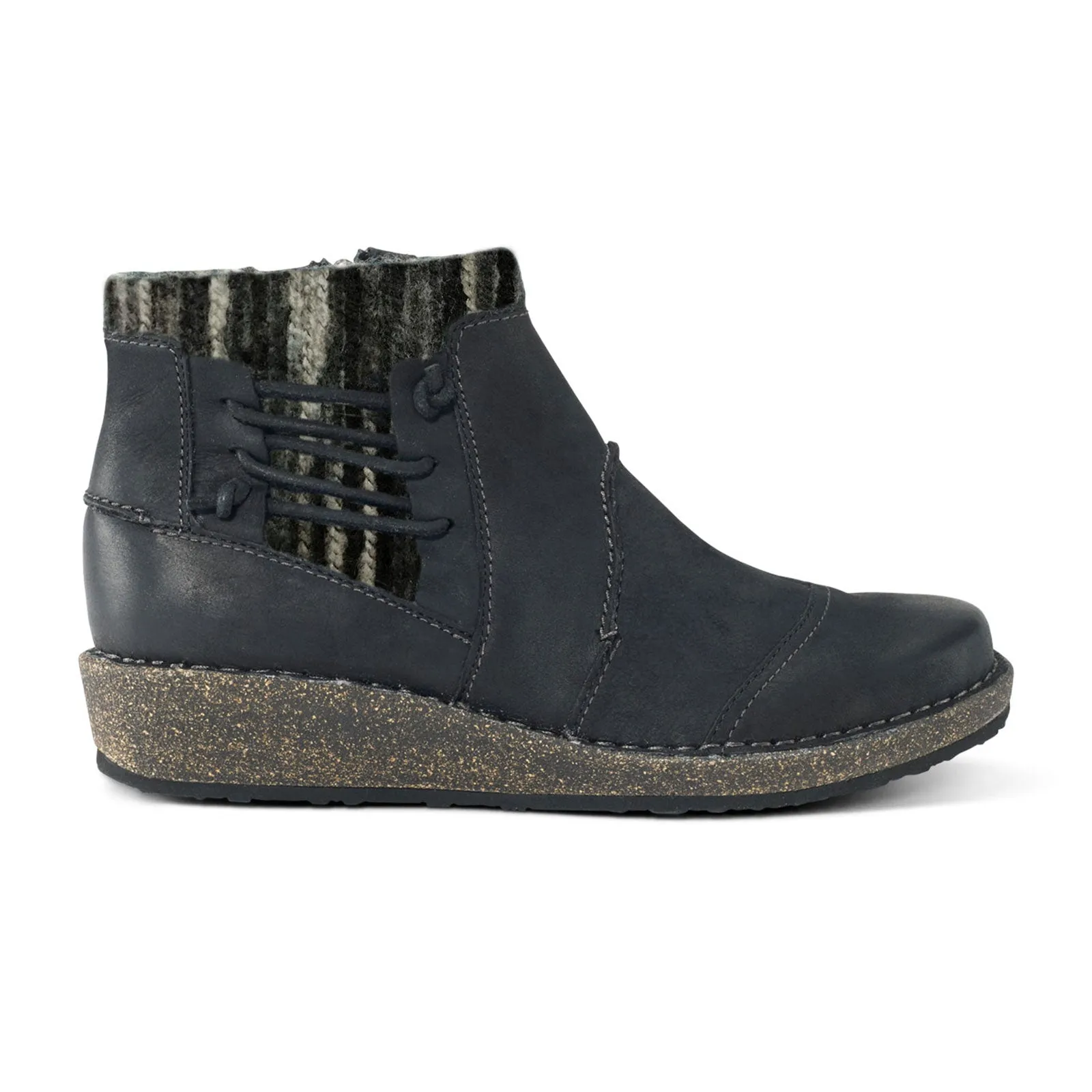 Aetrex Tessa Sweater Ankle Boot (Women) - Black