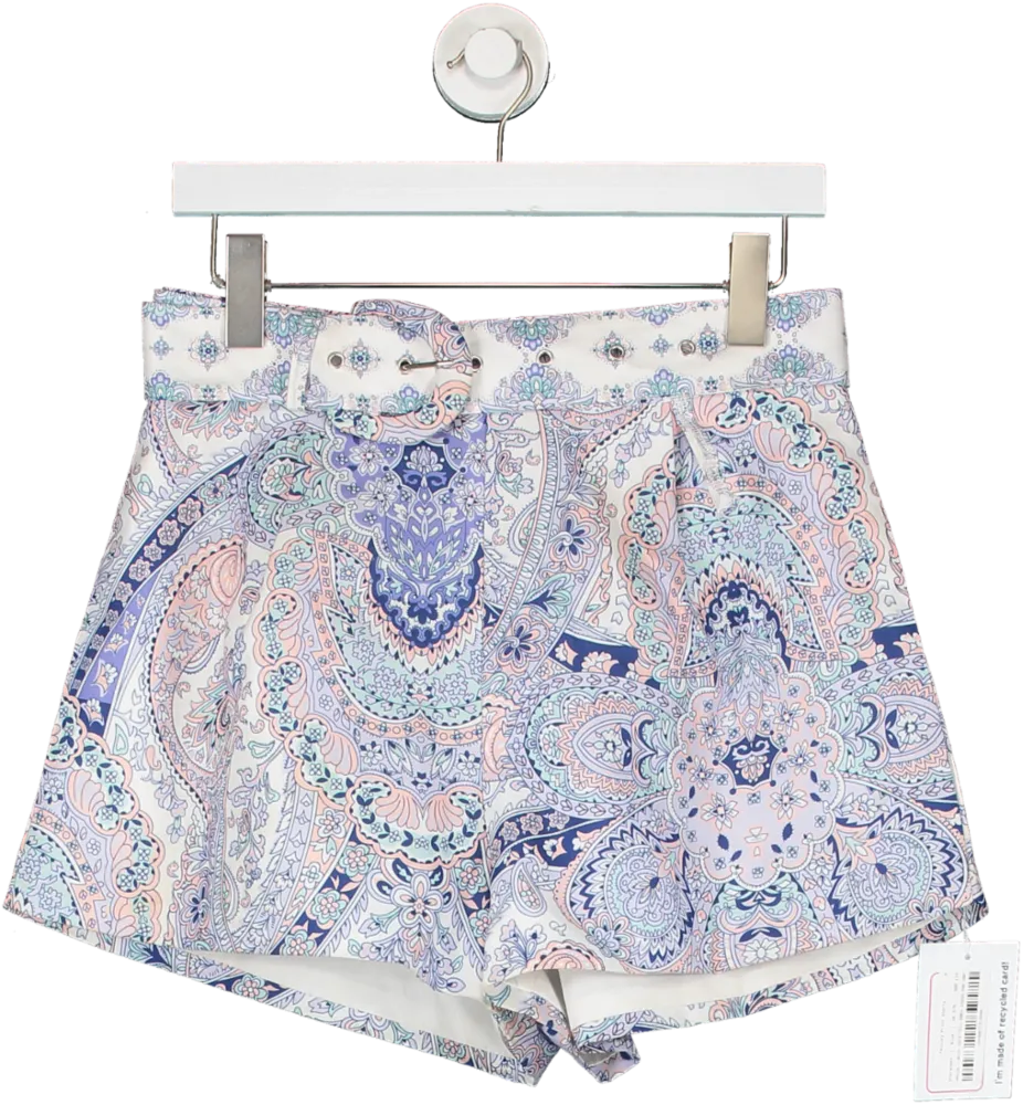 & Selene Multicoloured Paisley Print 2-piece Crop & Shorts Co-ord set UK M