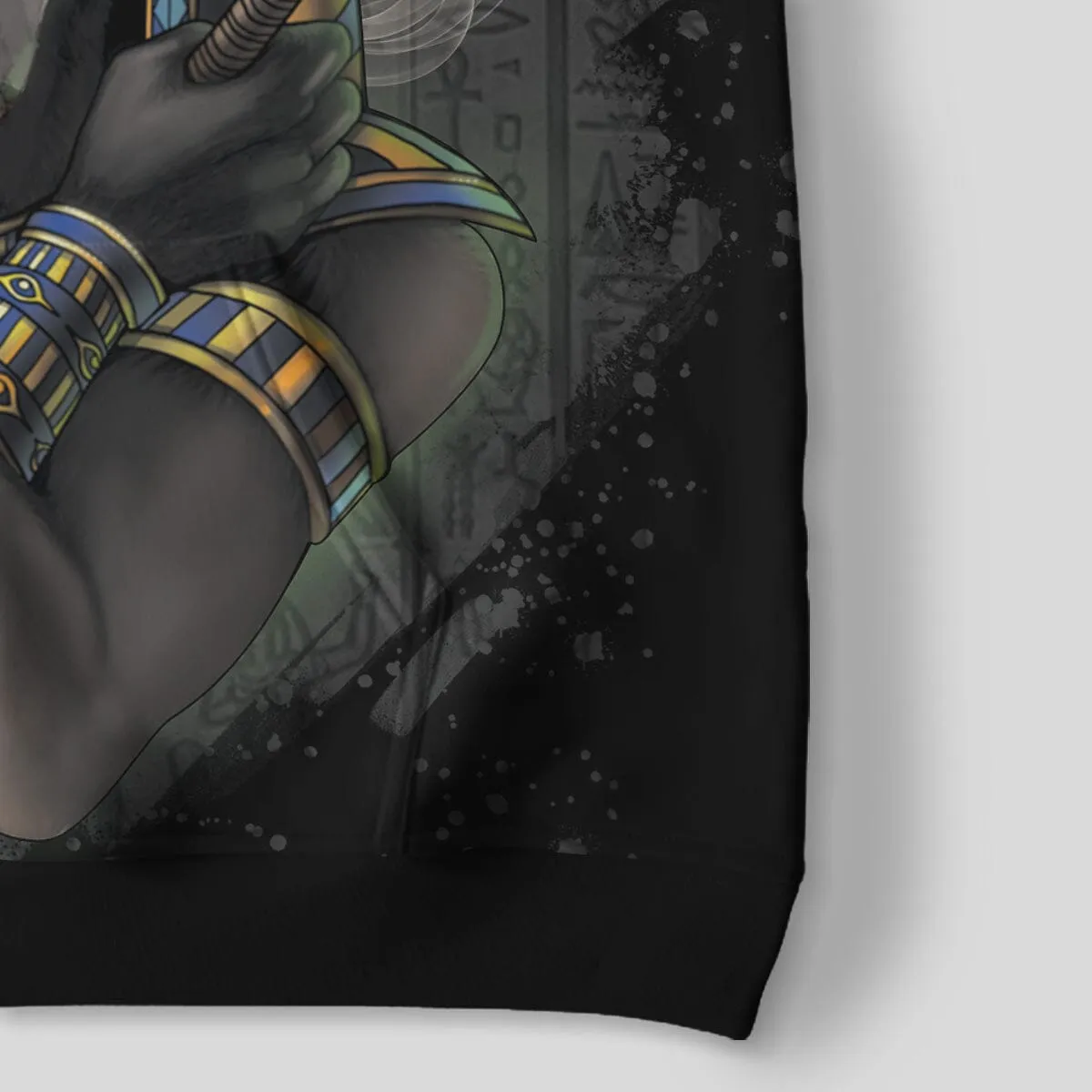 Anubis In Black All-over Hoodie