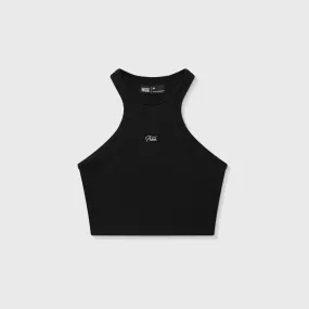 Basic Ribbed Tank Top - Black