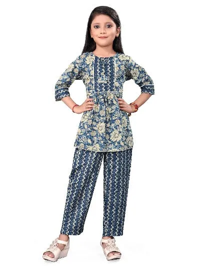 Beautiful Block Print Cotton Kids Co-ord Sets