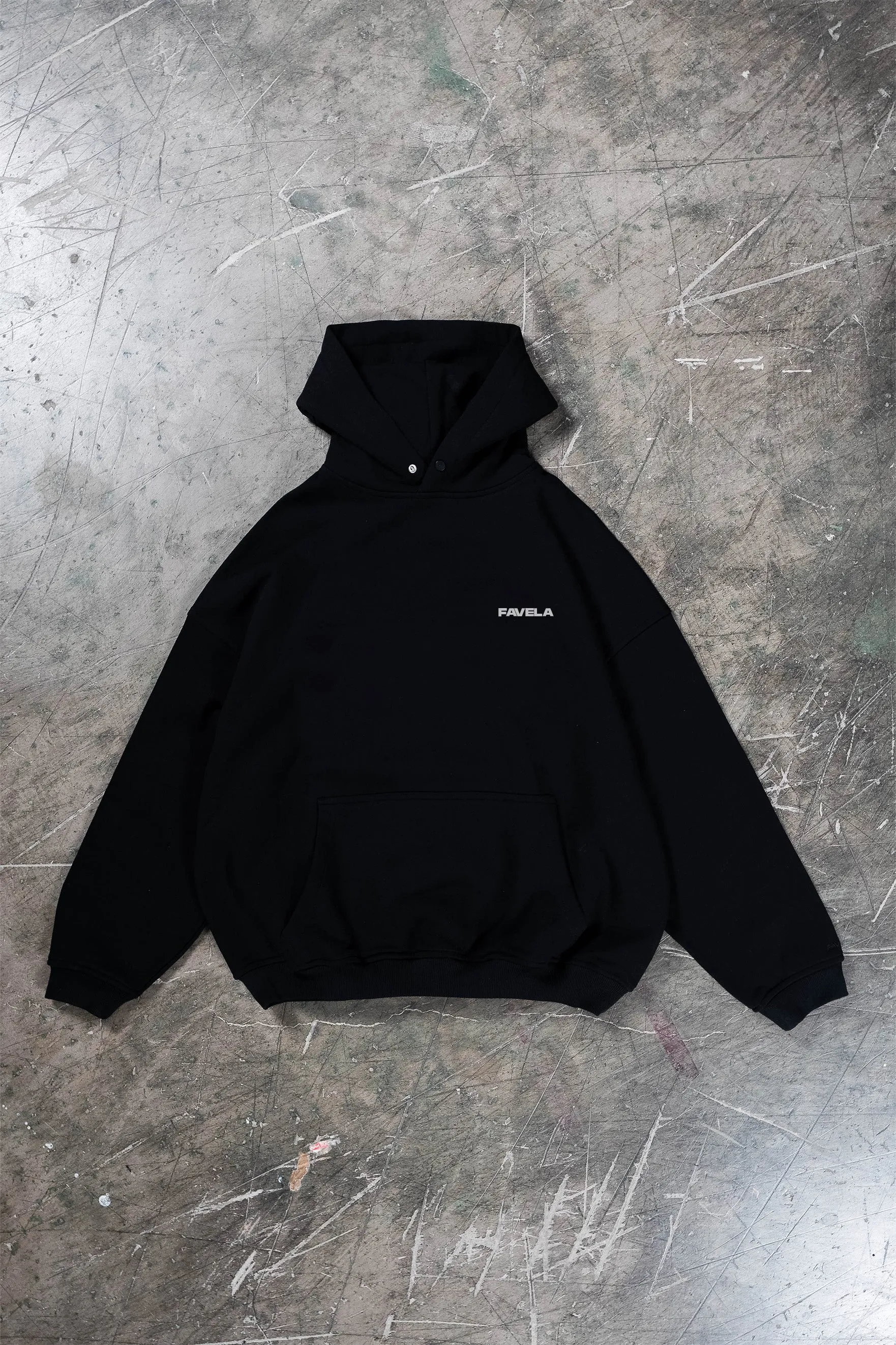 BLACK OVERSIZED HOODIE - 2023