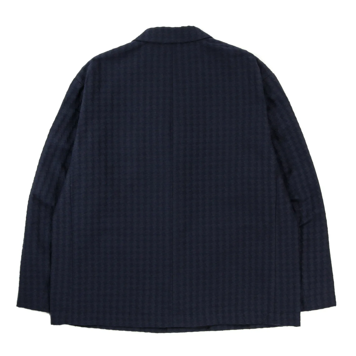 BLUE BLUE JAPAN PINWHEEL JACQUARD 1B JACKET DARK NAVY