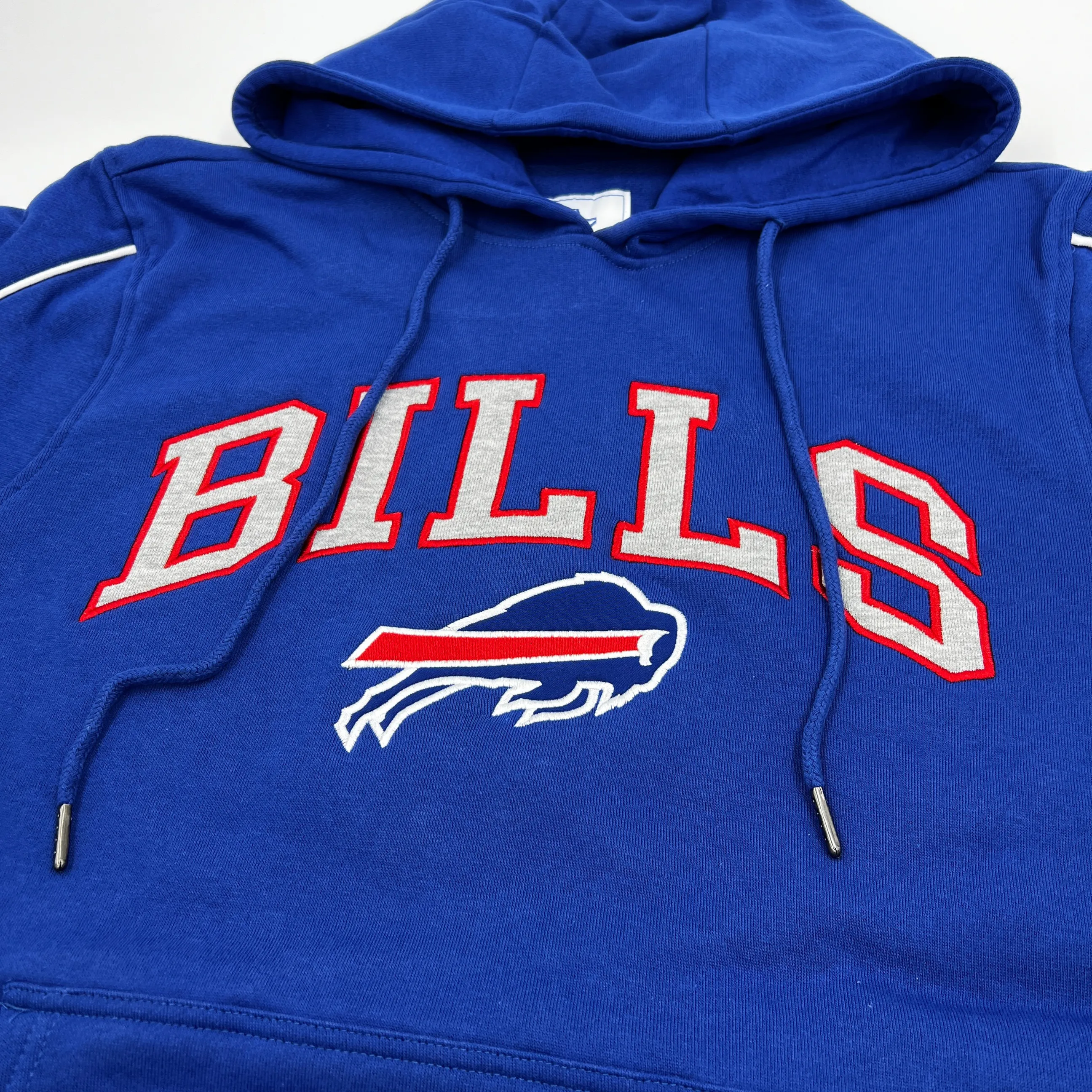 Buffalo Bills Royal Fleece Captain Starter Hoodie