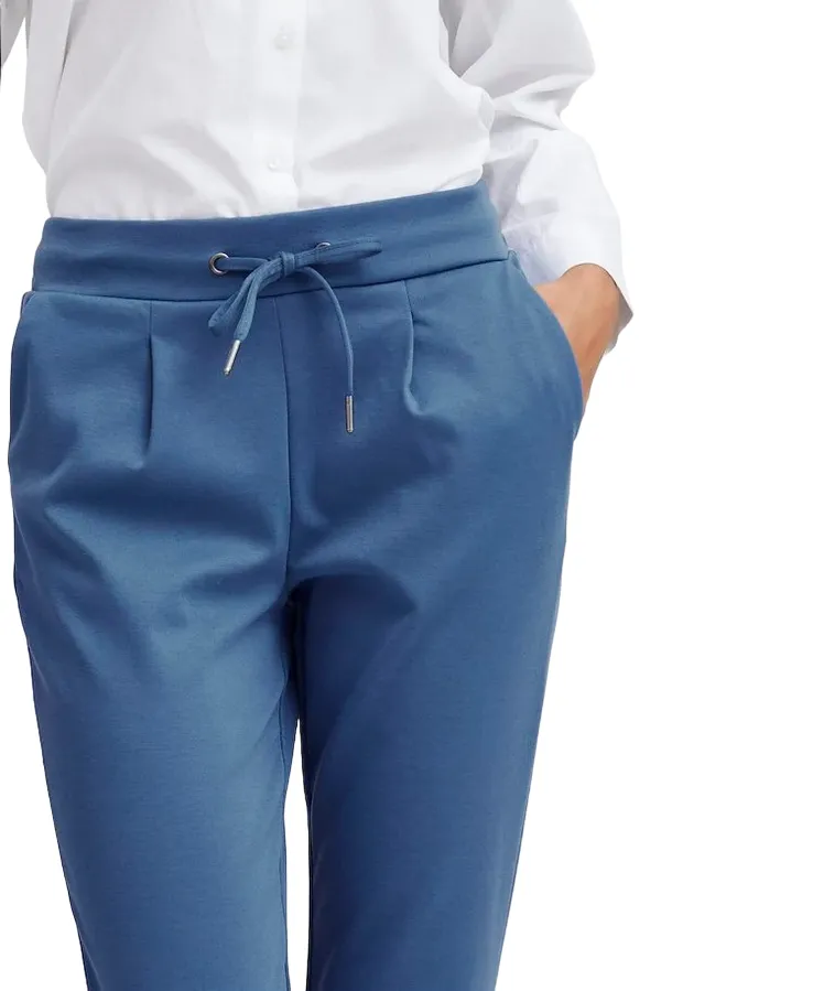 b.yuong women's elastic trousers Rizetta 20803903 194030 sky