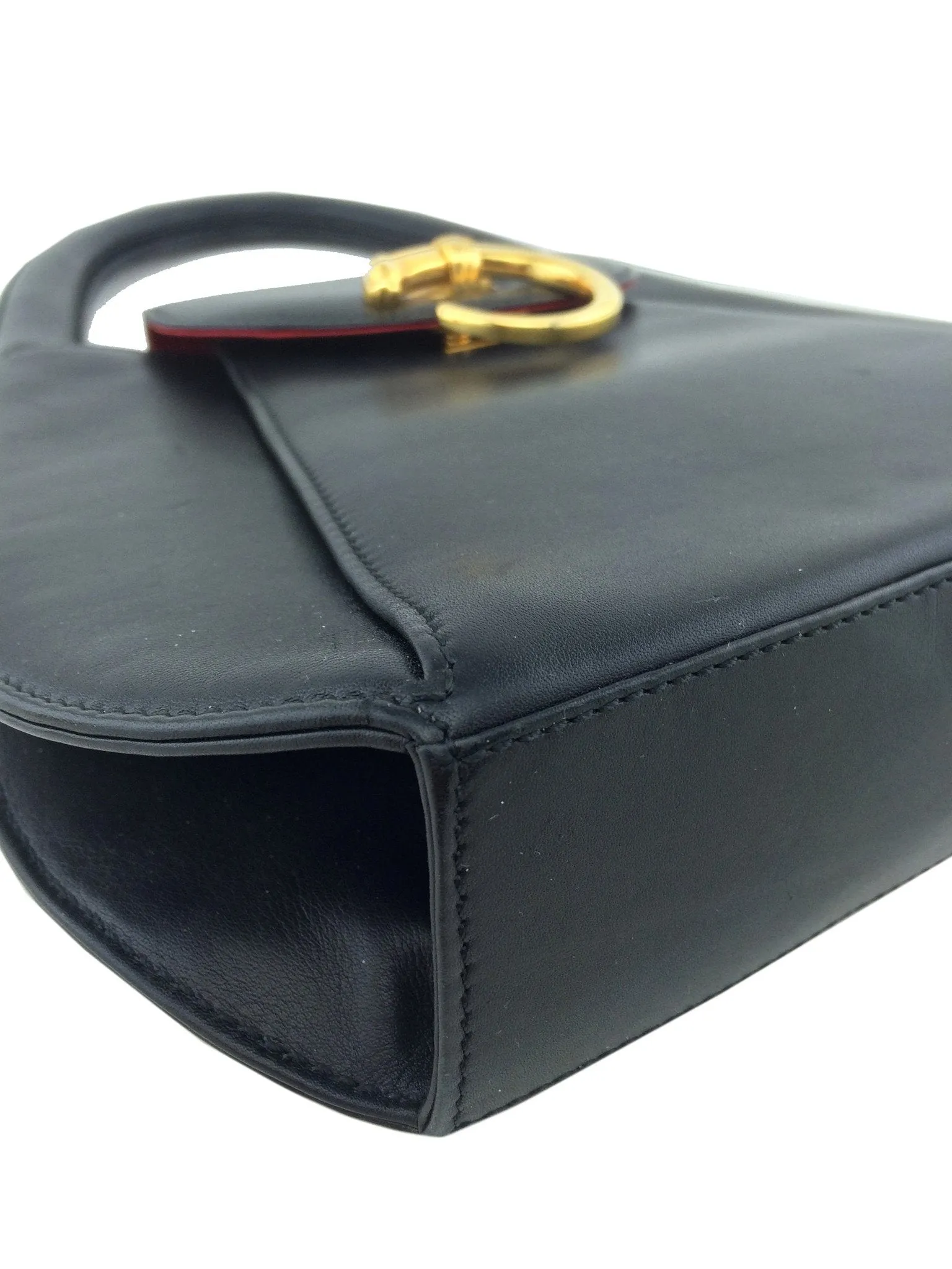 Cartier Leather Panthere Top Handle Bag