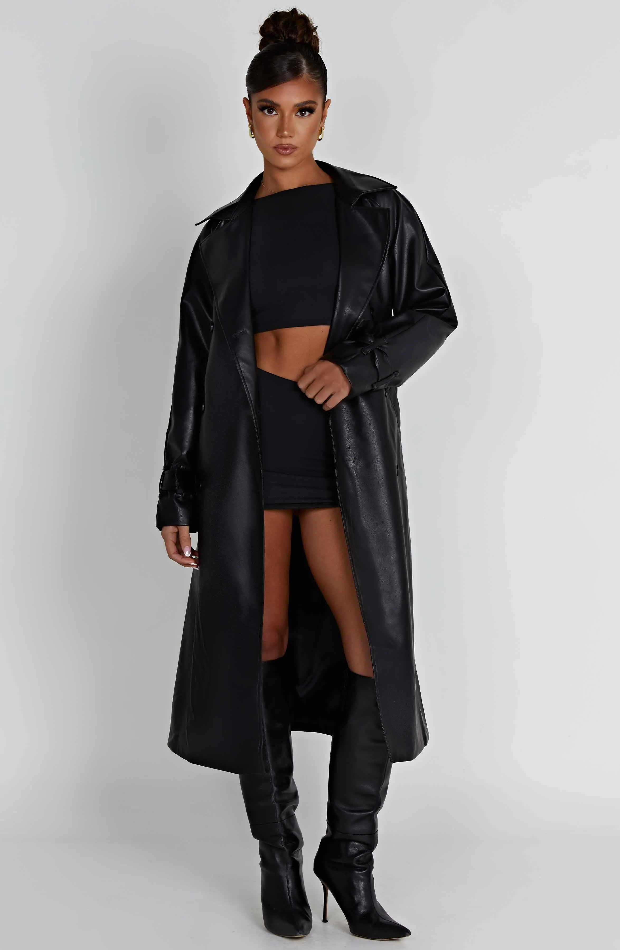 Chi Trench Coat - Black