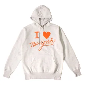 CHINA TOWN MARKET I LOVE NY HOODIE-GREY