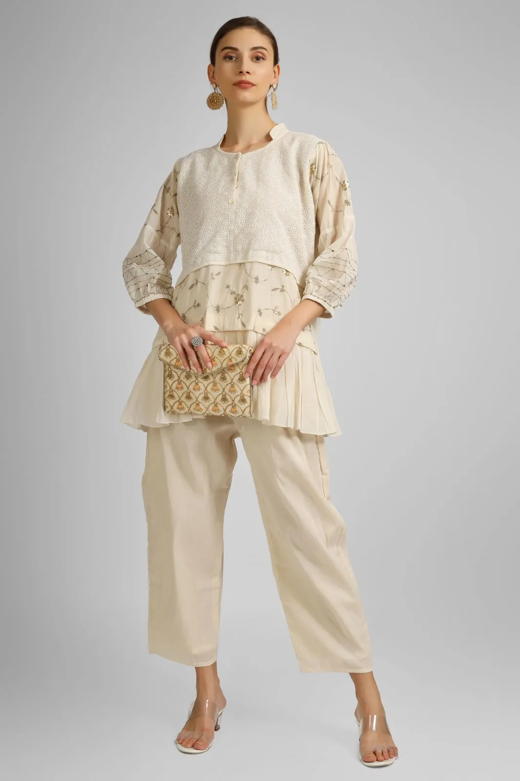 Co Ord Set with Hand Embroidery