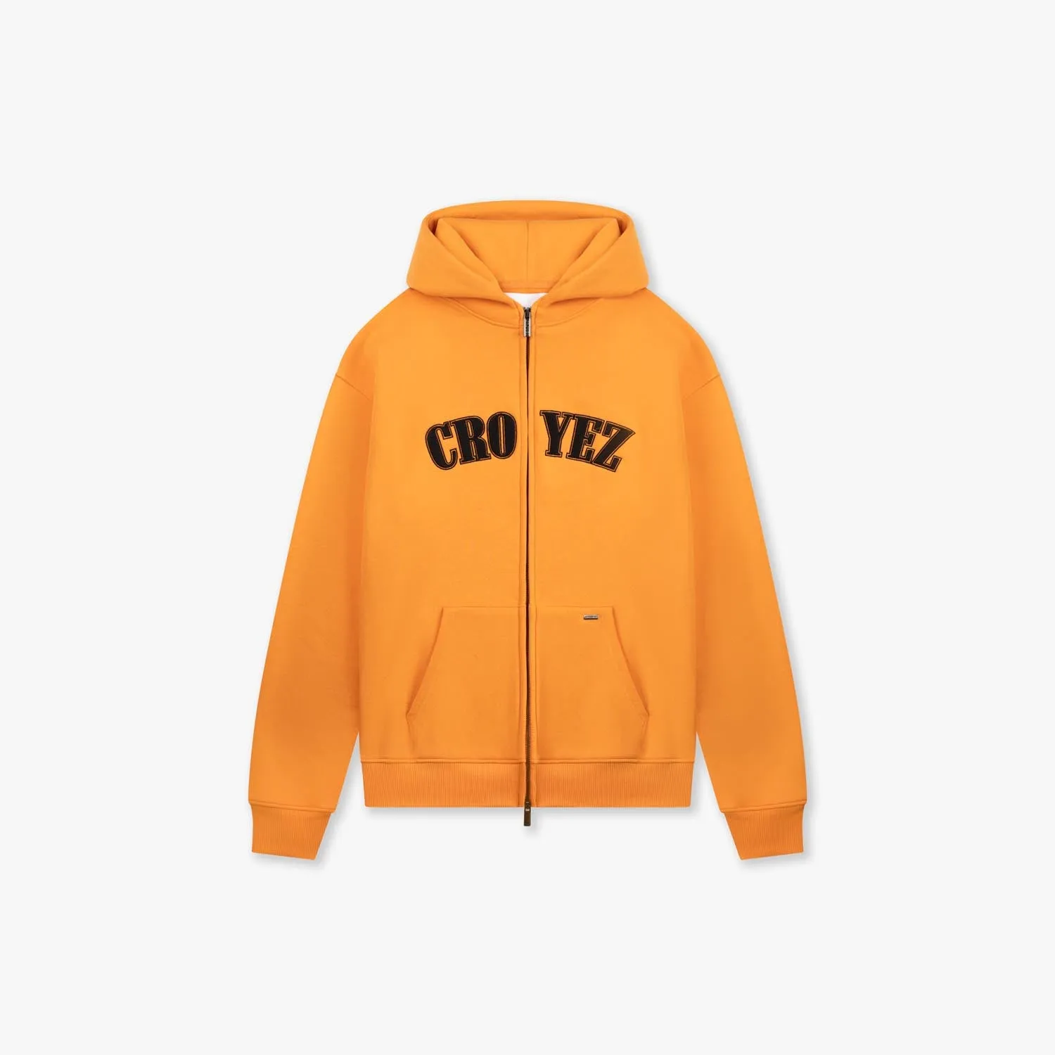 CROYEZ ATELIER ZIP HOODIE - ORANGE/BLACK