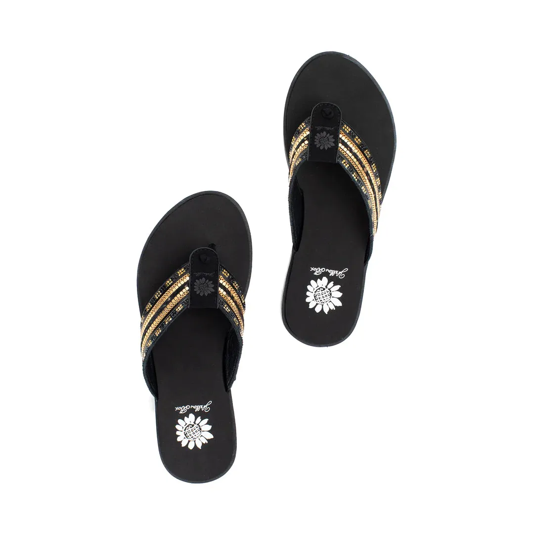 Datha Flip Flop Sandal - Black