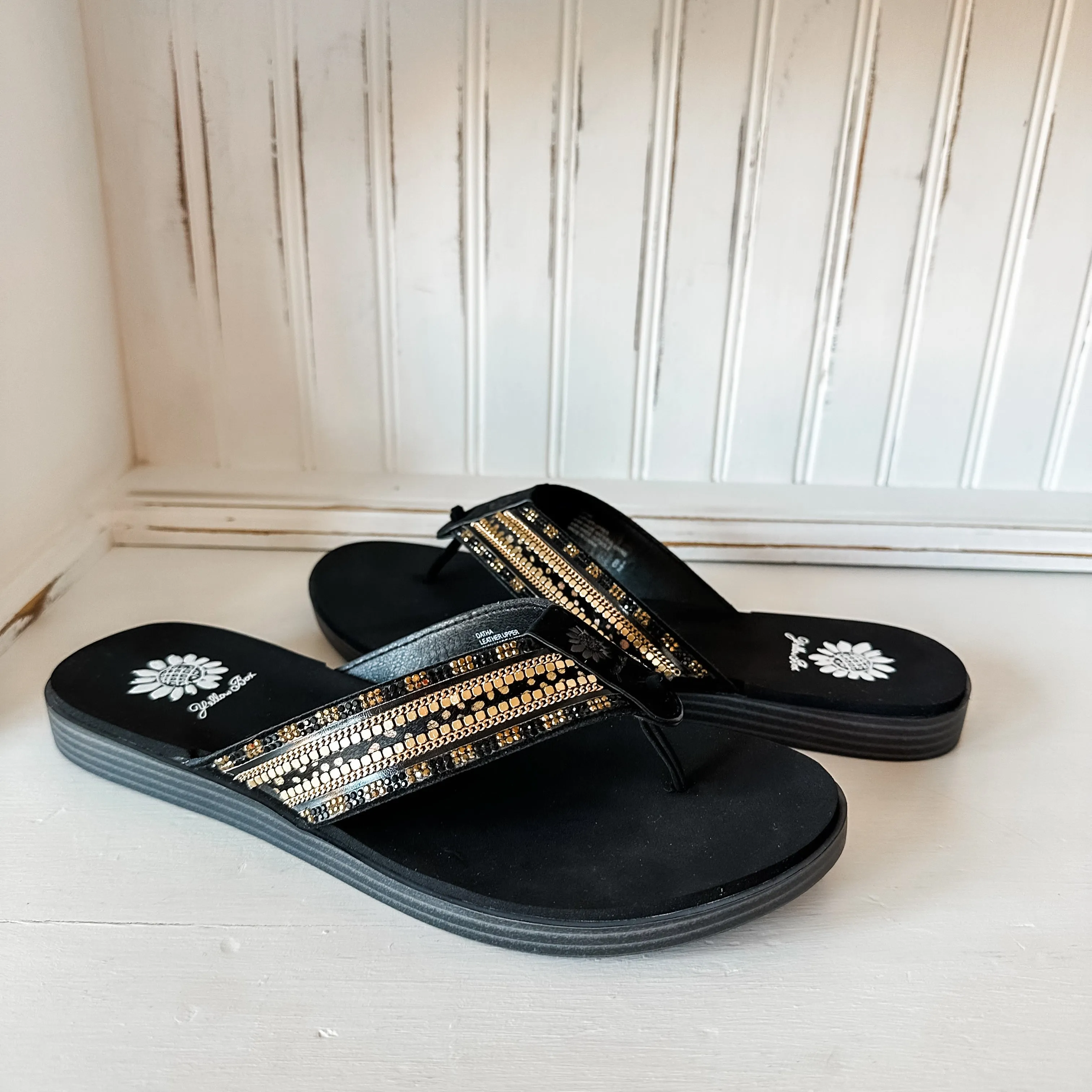 Datha Flip Flop Sandal - Black