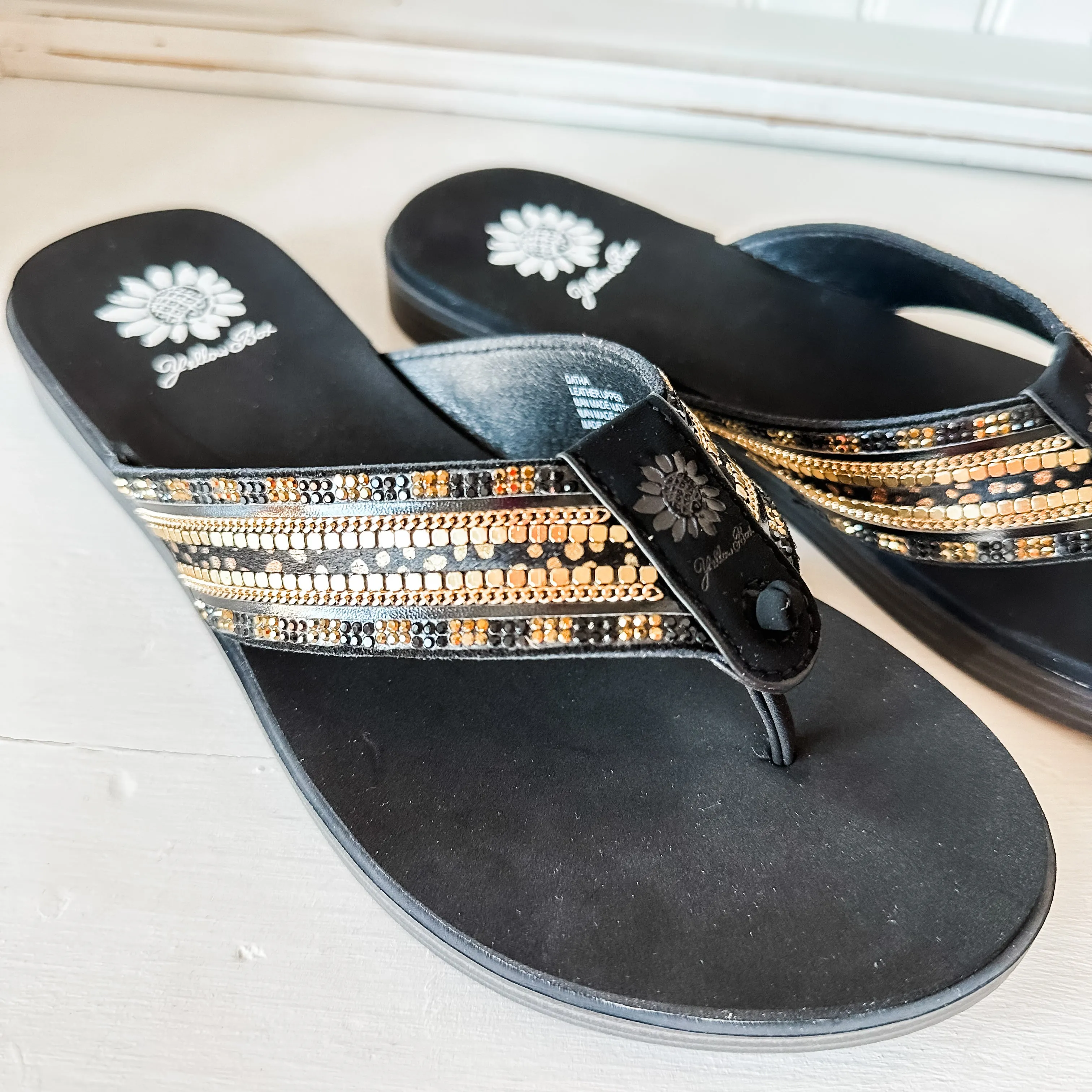 Datha Flip Flop Sandal - Black