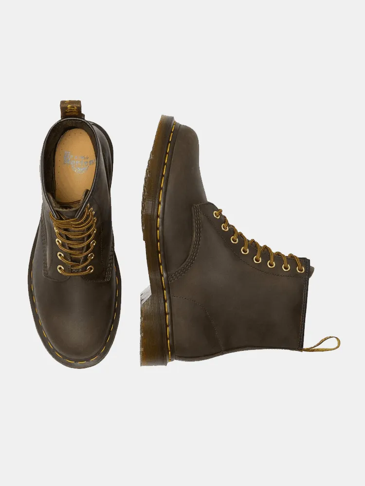 Dr Martens 1460 8-Eye Boots - Dark Brown / Crazy Horse