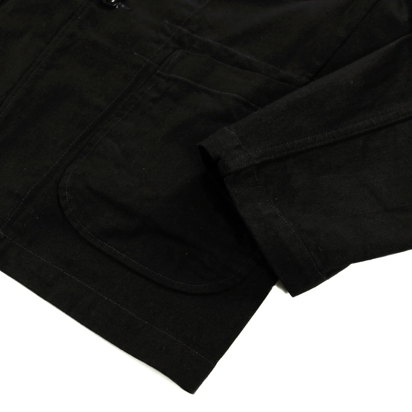 ENGINEERED GARMENTS BEDFORD JACKET BLACK COTTON BULL DENIM