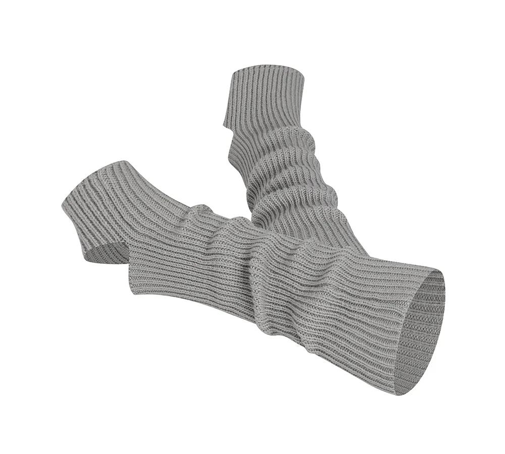 EVERAU Women Stretchy Ribbed Knit Stirrup Leg Warmers