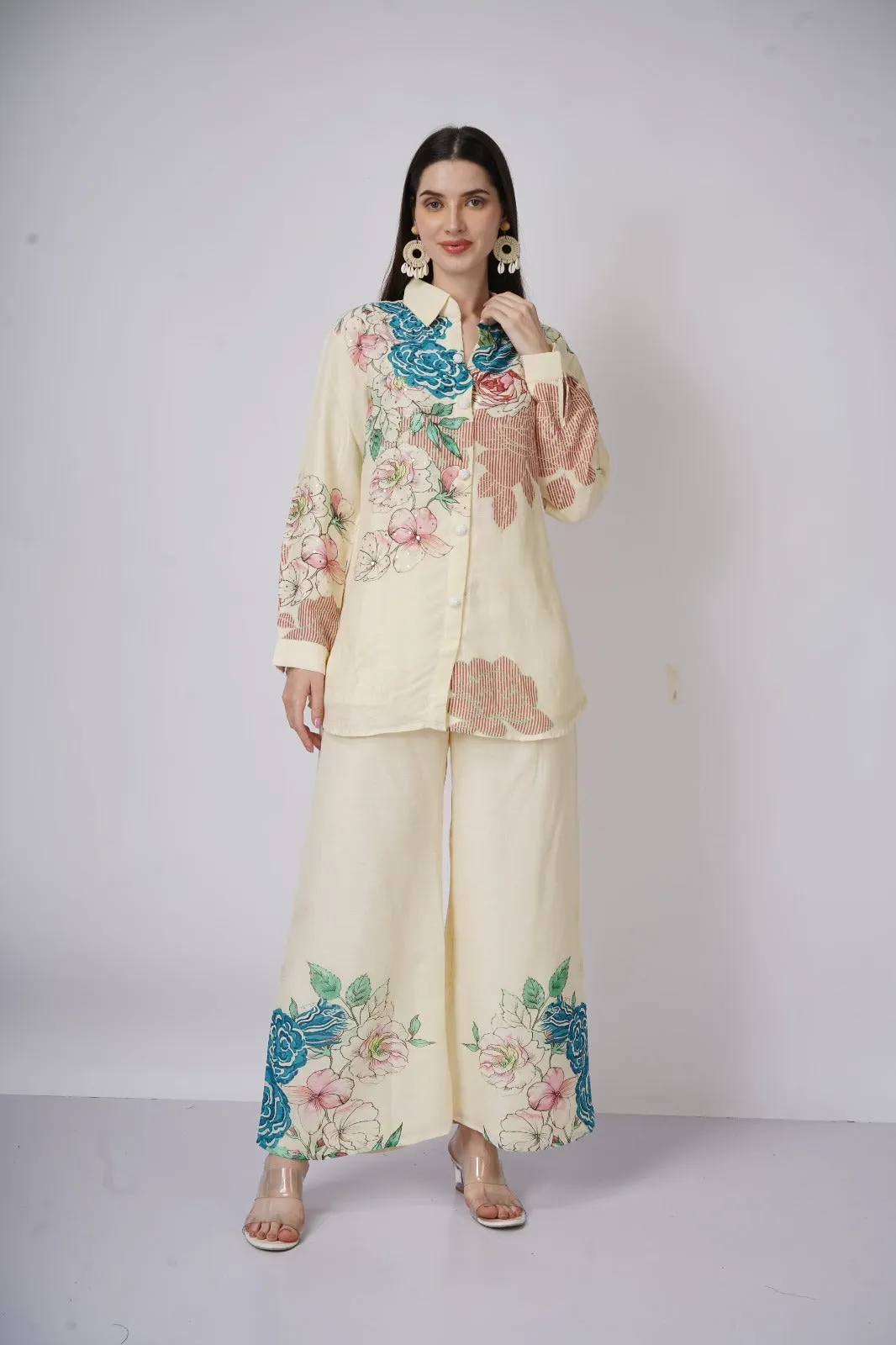 Floral Linen Co ord Set