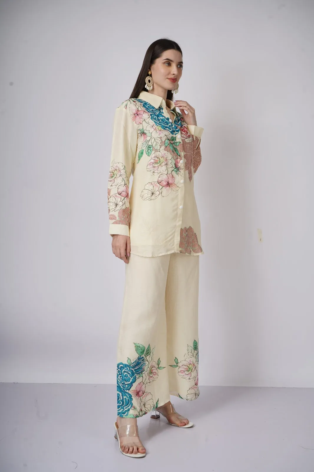 Floral Linen Co ord Set