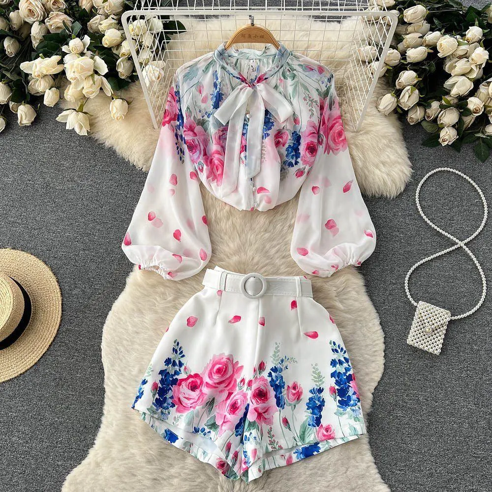 Glida Floral Coord Set withBelt