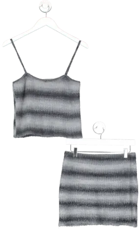 H2O Fragerholt Grey Knitted Skirt And Cami Set UK XS/S