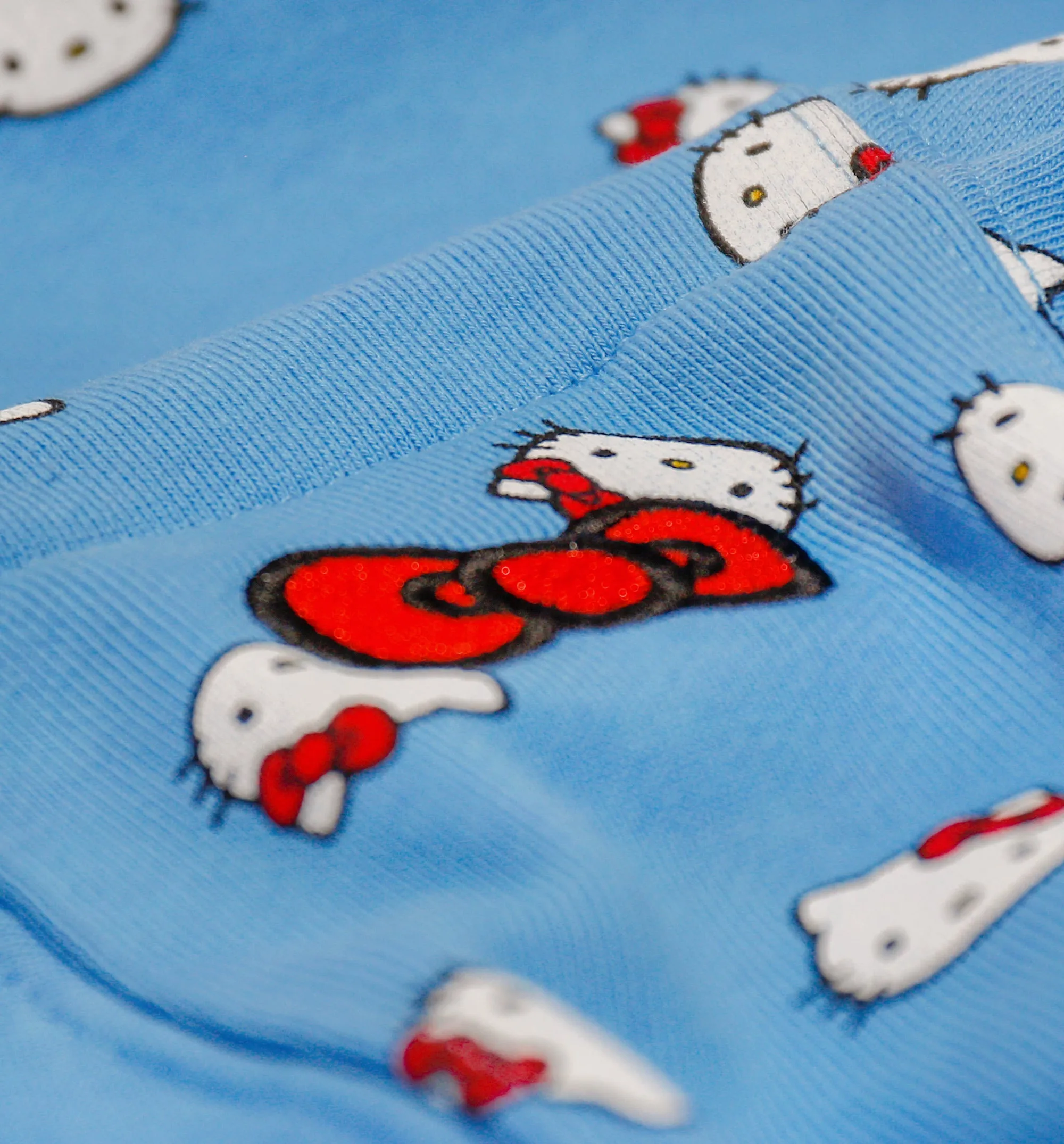 Hello Kitty Fleece Hoodie Mens Hoodie - Blue