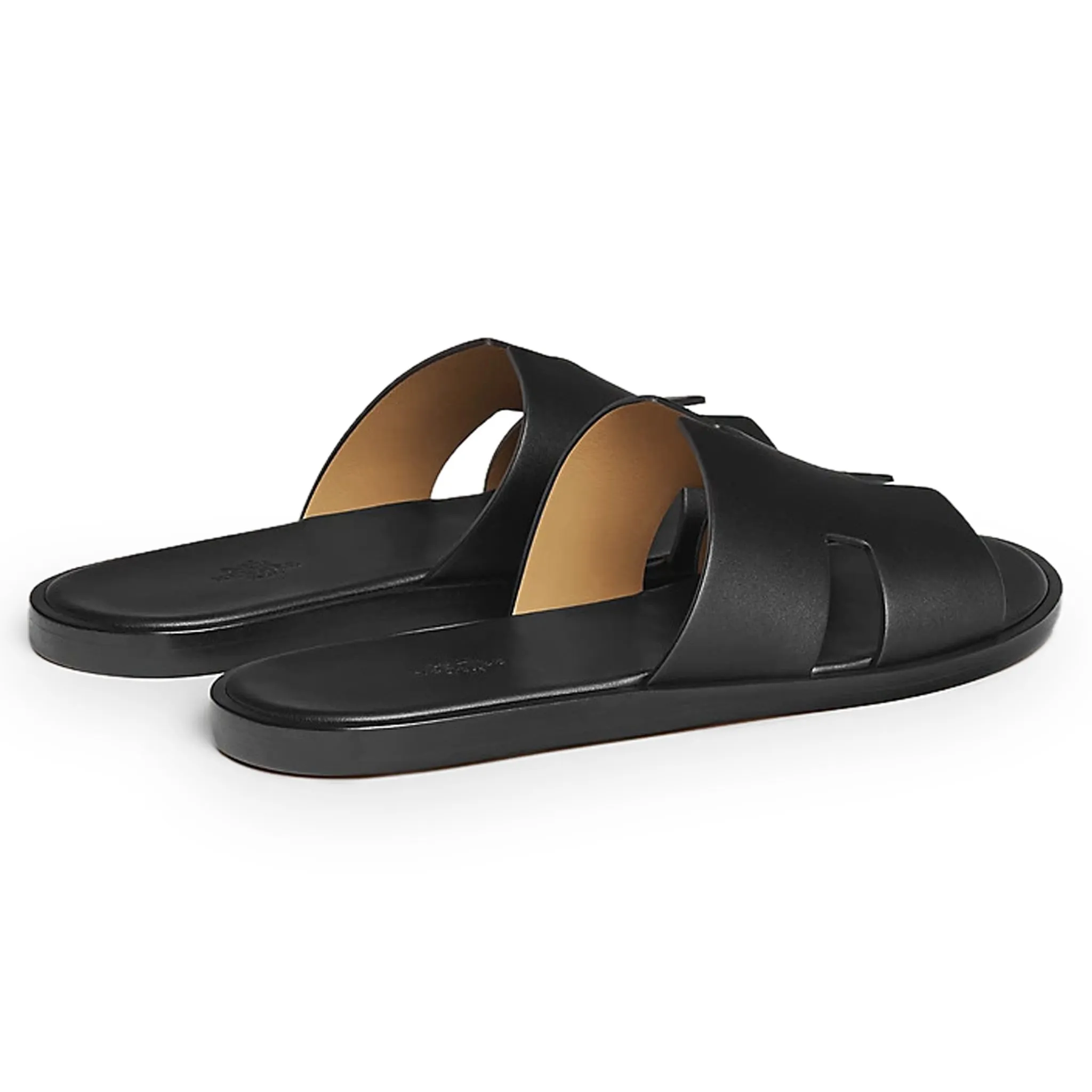 Hermes Paris Izmir Black Sandal