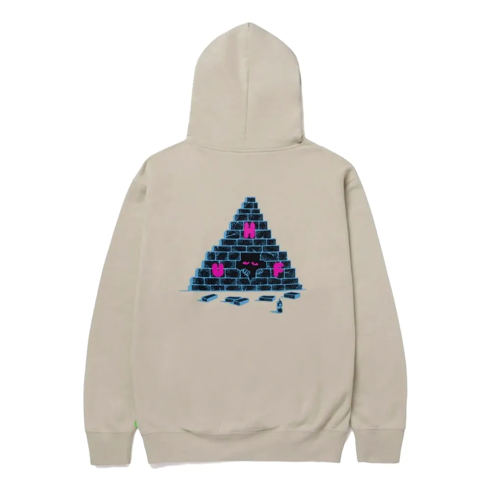 HUF BRICK LURK P/O HOODIE-SAND