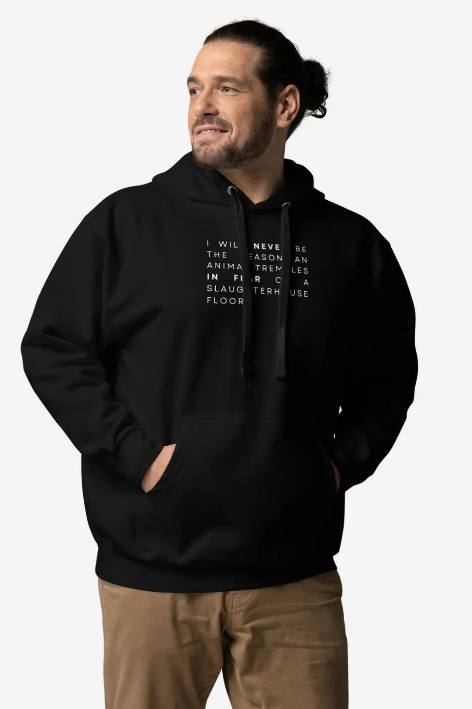 I Will Never Unisex Premium Hoodie