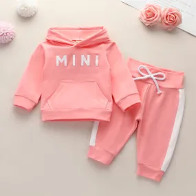 Infant Hooded Jackets Pants Tracksuit