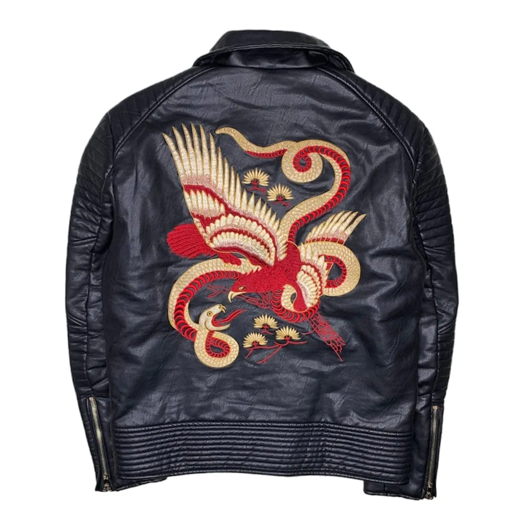 JC Atelier Serpent Phoenix Jacket (Black) - 91304