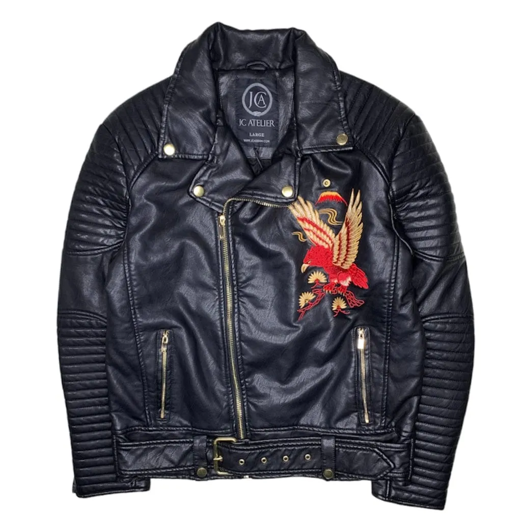 JC Atelier Serpent Phoenix Jacket (Black) - 91304