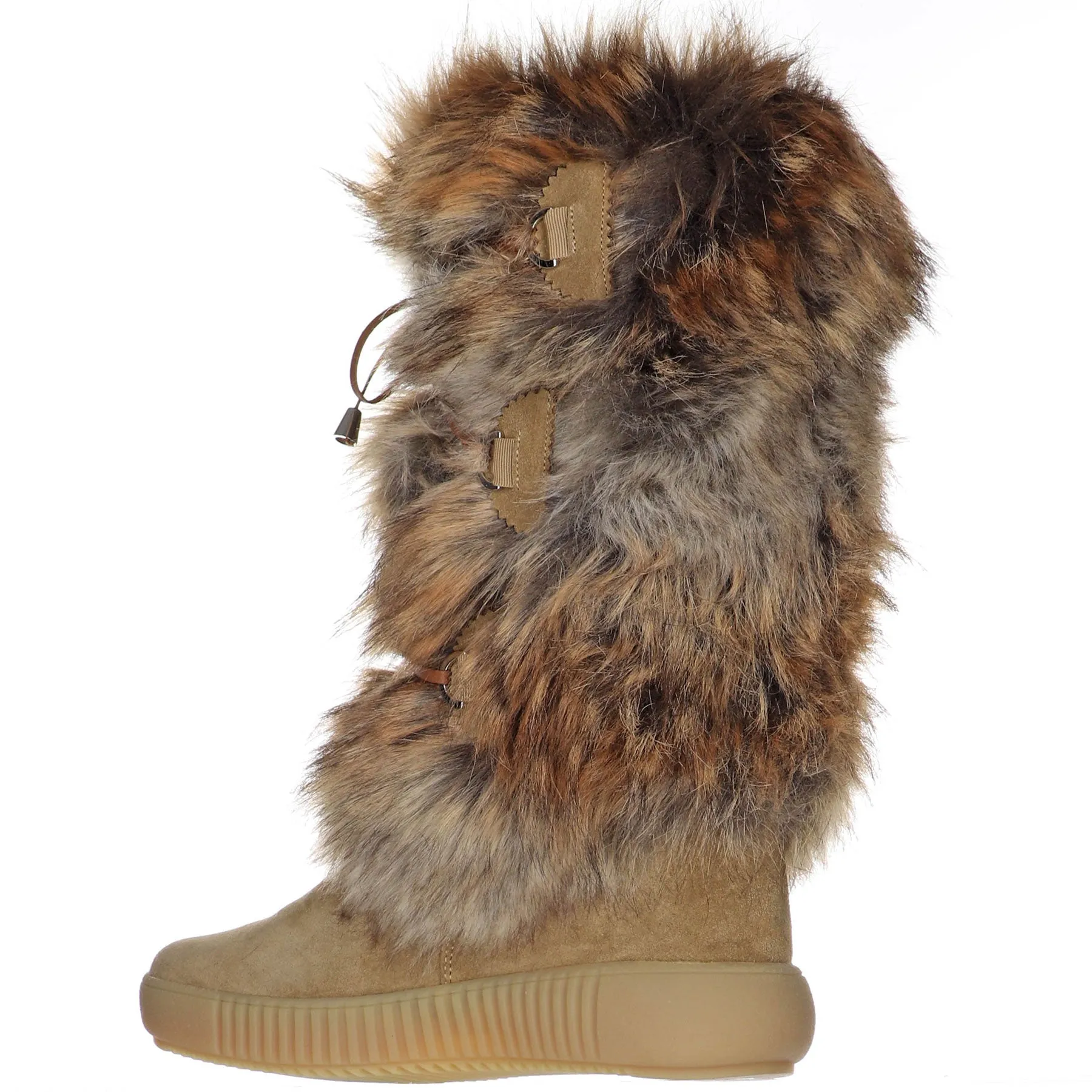 Julieta-Eco Women's Suede and Faux Fur Boot