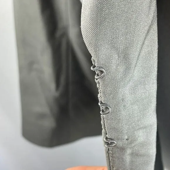 Lafayette148New York gray cinched waist blazer