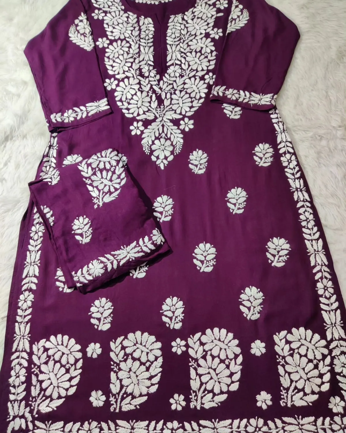 Lali Premium Chikankari Modal Co-ord Sets