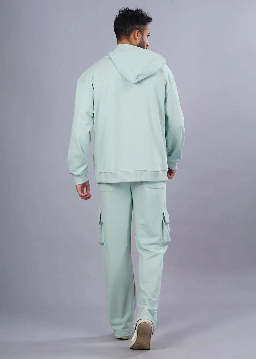 Men Premium Terry Co-ord Set - Mint Green