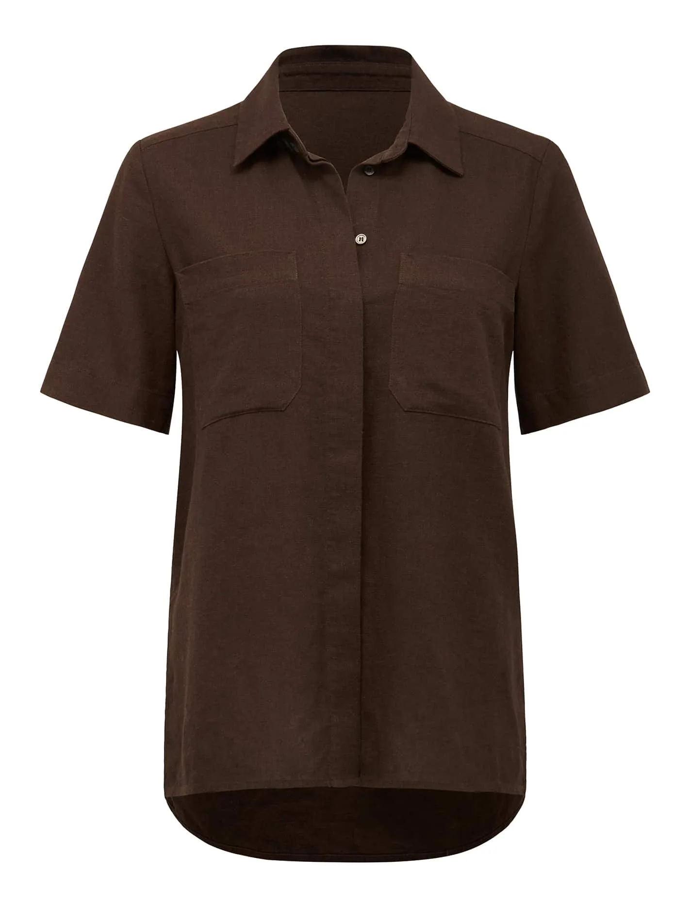 Misty Short Sleeve Linen Shirt