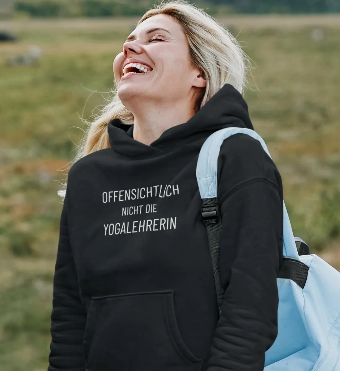 Offensichtlich nicht die Yogalehrerin Bio Hoodie Unisex