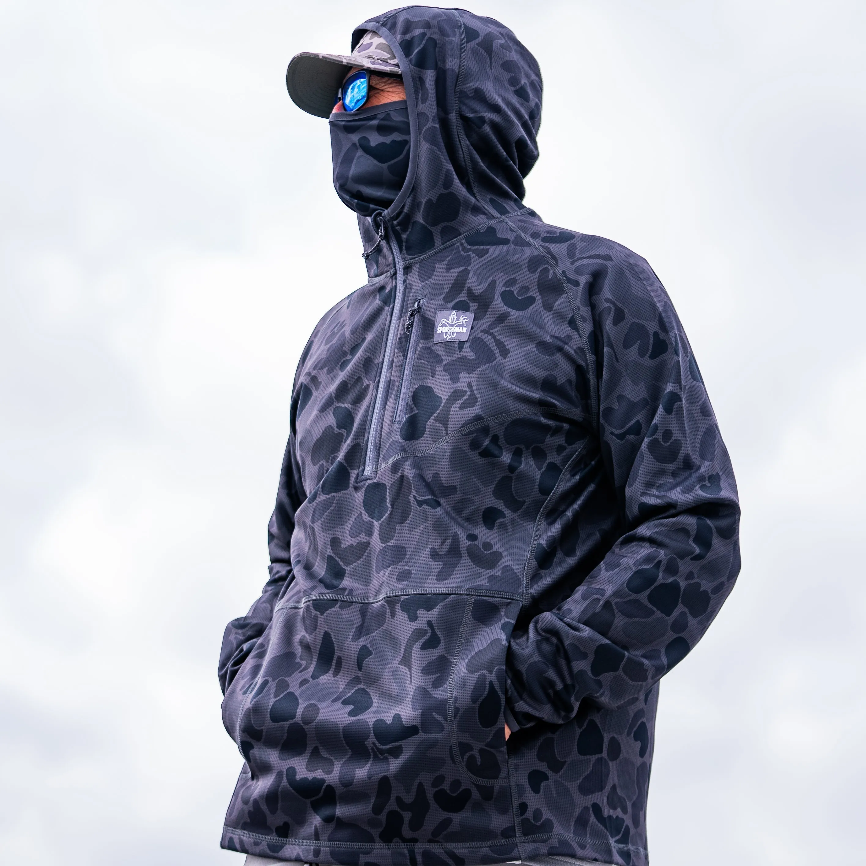 Original Outbound Hoodie: Lightweight Hunting & Fishing Hoodie with Face Mask