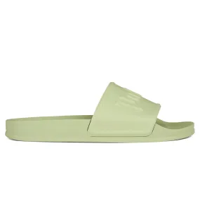 Palm Angels Logo Mint Pool Slides