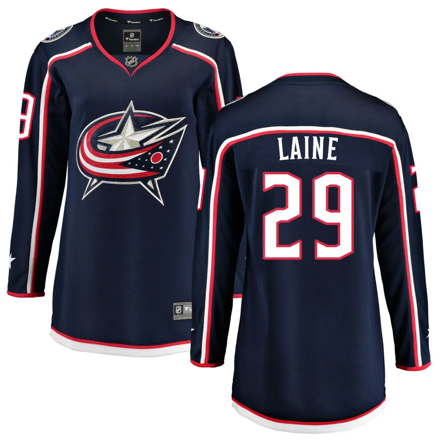 Patrik Laine Columbus Blue Jackets Fanatics Branded Women's Home Breakaway Jersey - Navy