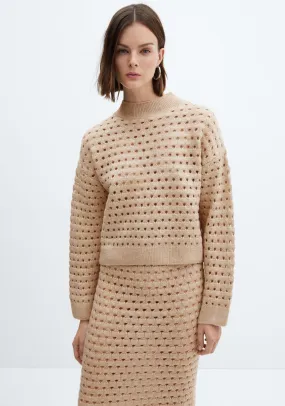 Perkins neck knitted sweater