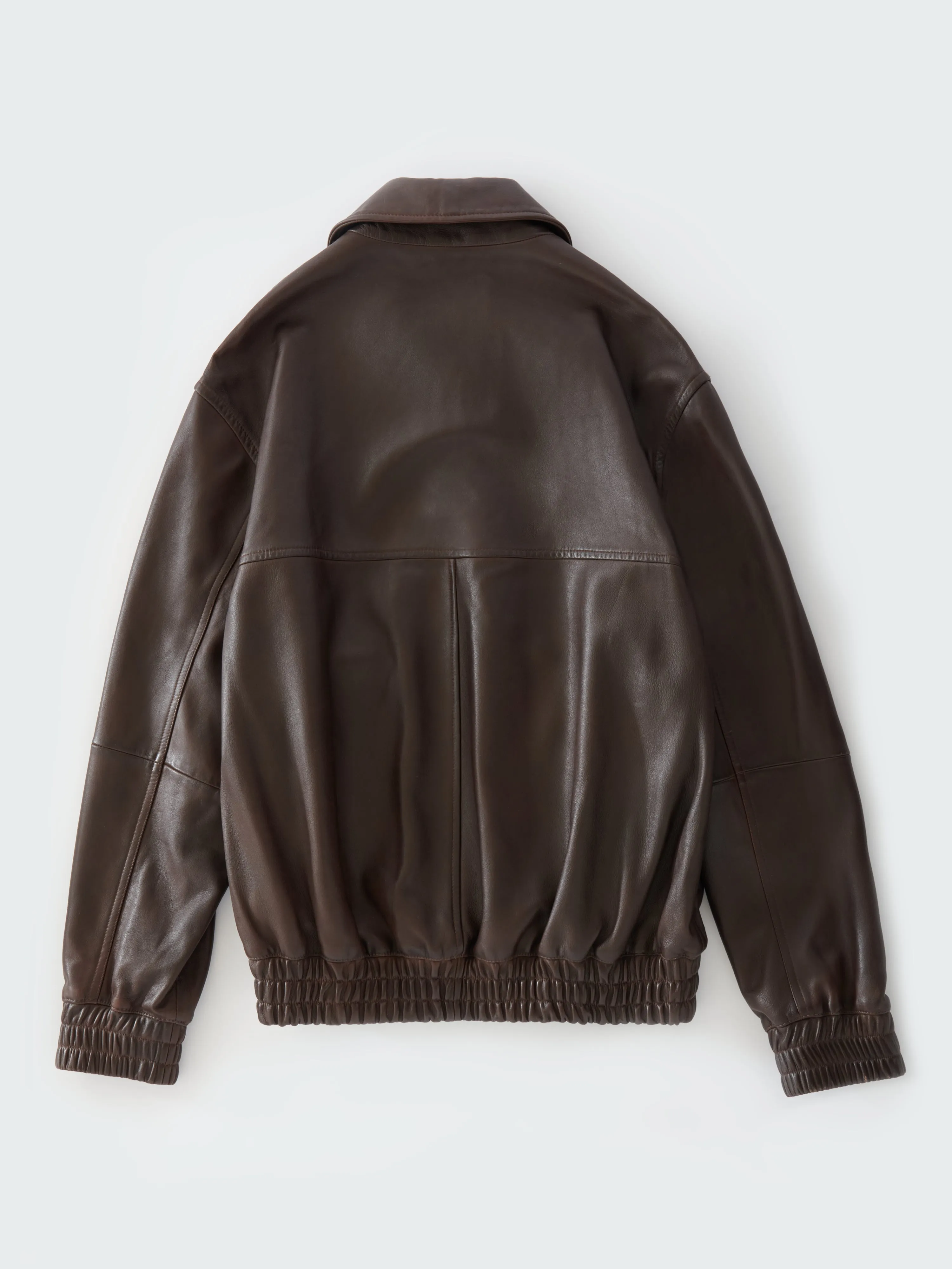 Piston Leather Jacket in Brown