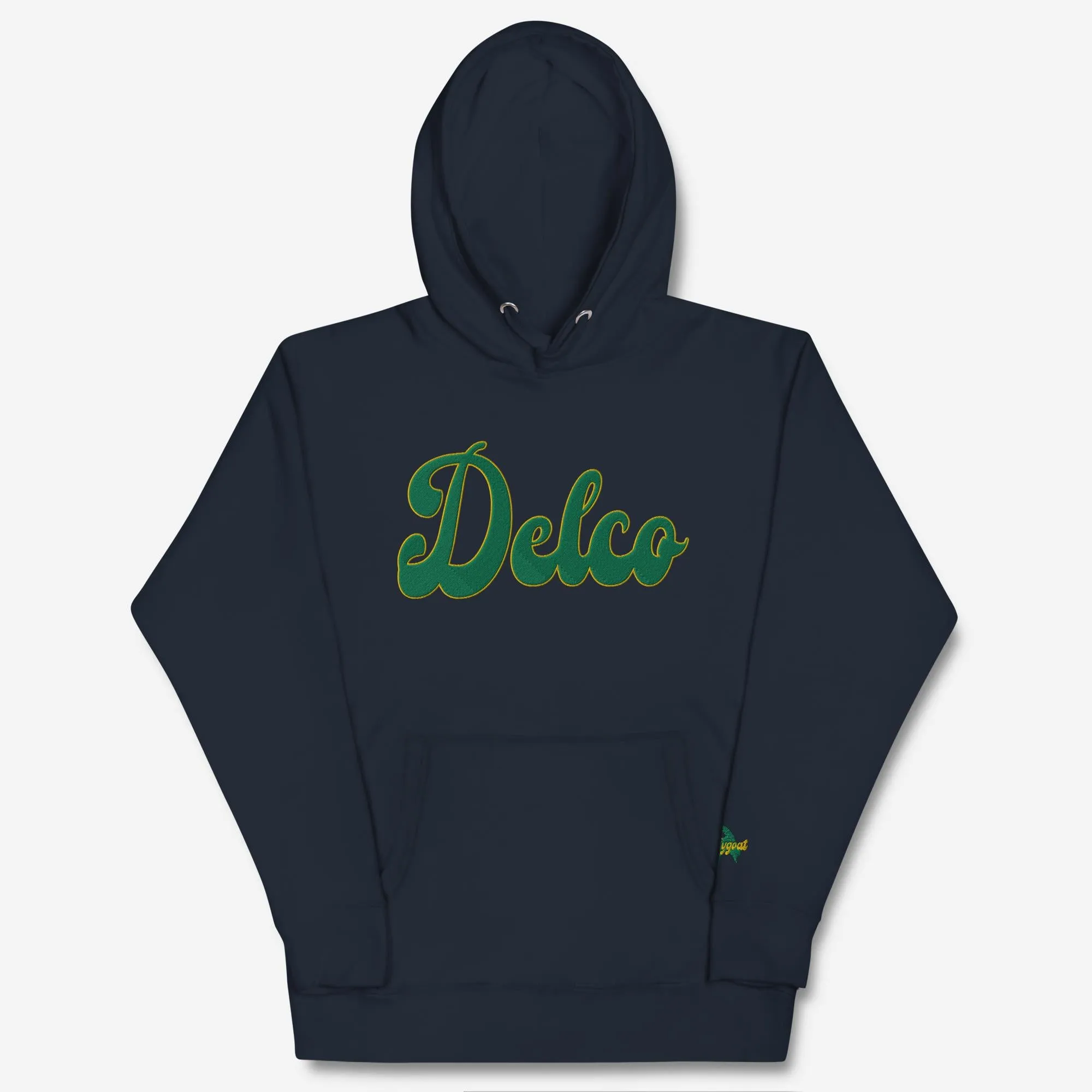 "Delco" Embroidered Hoodie