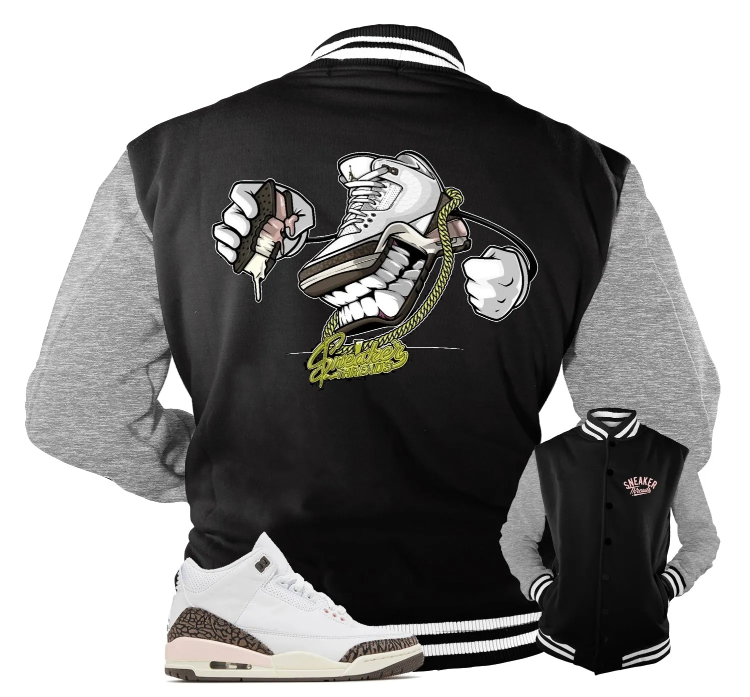 Retro 3 Neapolitan Jacket - Fly Kicks - Black