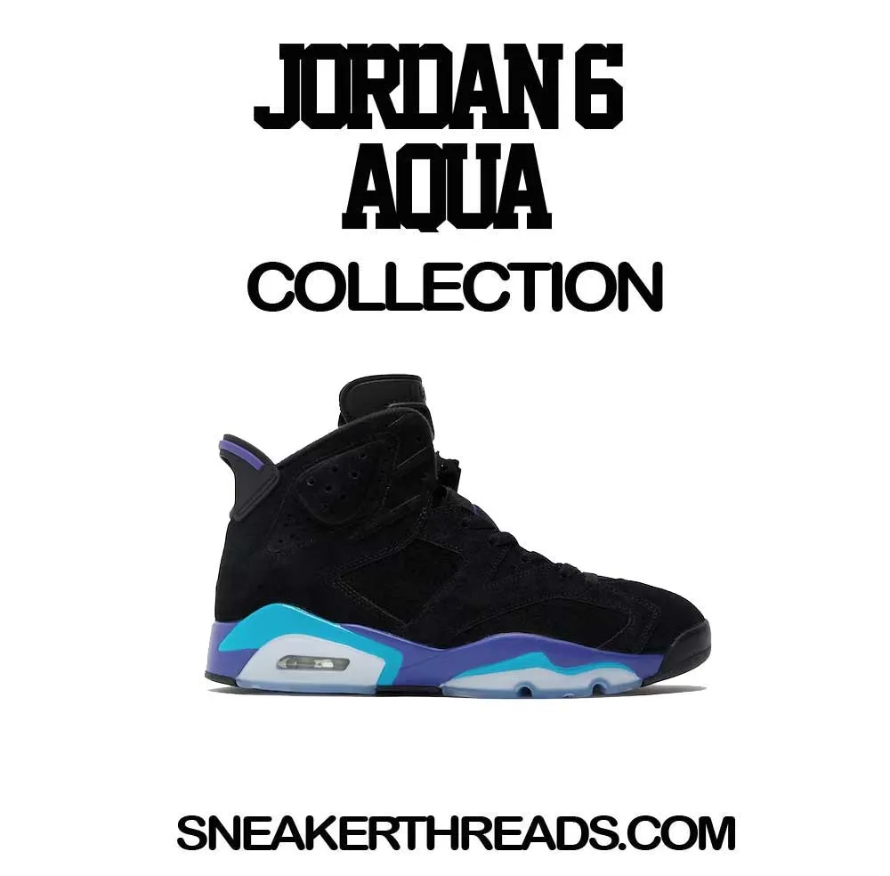 Retro 6 Aqua Fly Kicks Satin Jacket